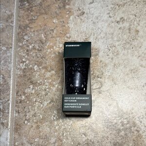 Starbucks Black Cold Cup Key Chain/ornament Collectable New in Box